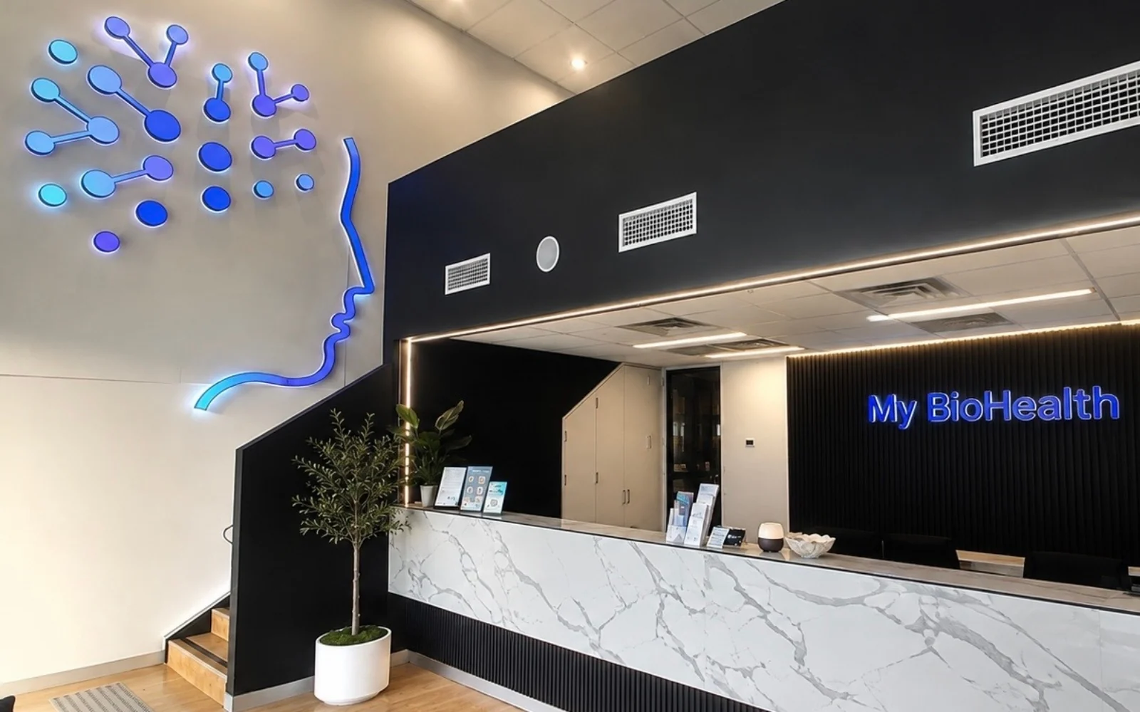 Reception area at My BioHealth in Campbellfield